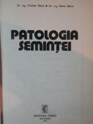 Patologia semintei Cristina Raicu, Doina Baciu
